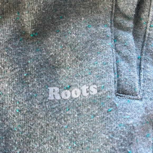 Roots Women’s Green Flecked Fleece Joggers Sweatpants - Size Small - Picture 3 of 7